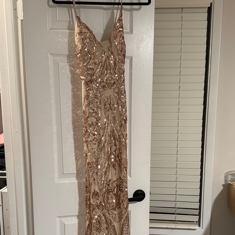 Champagne Sequin Dress